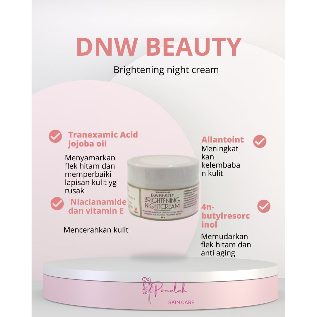 Night cream Brightening DnW Beauty