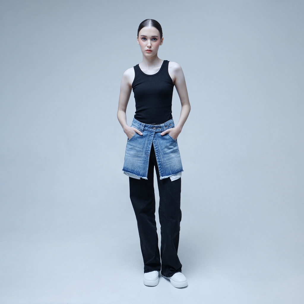 DAILE | Audrey Obi Denim | Obi Belt Jeans | Belt Bahan Jeans