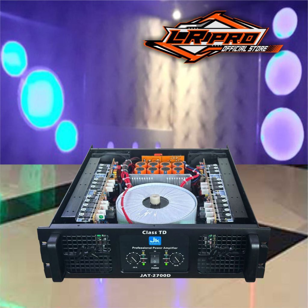 Power Amplifier Class TD Jk coustic JAT 2700 D 2x2700 watt 8Ohm