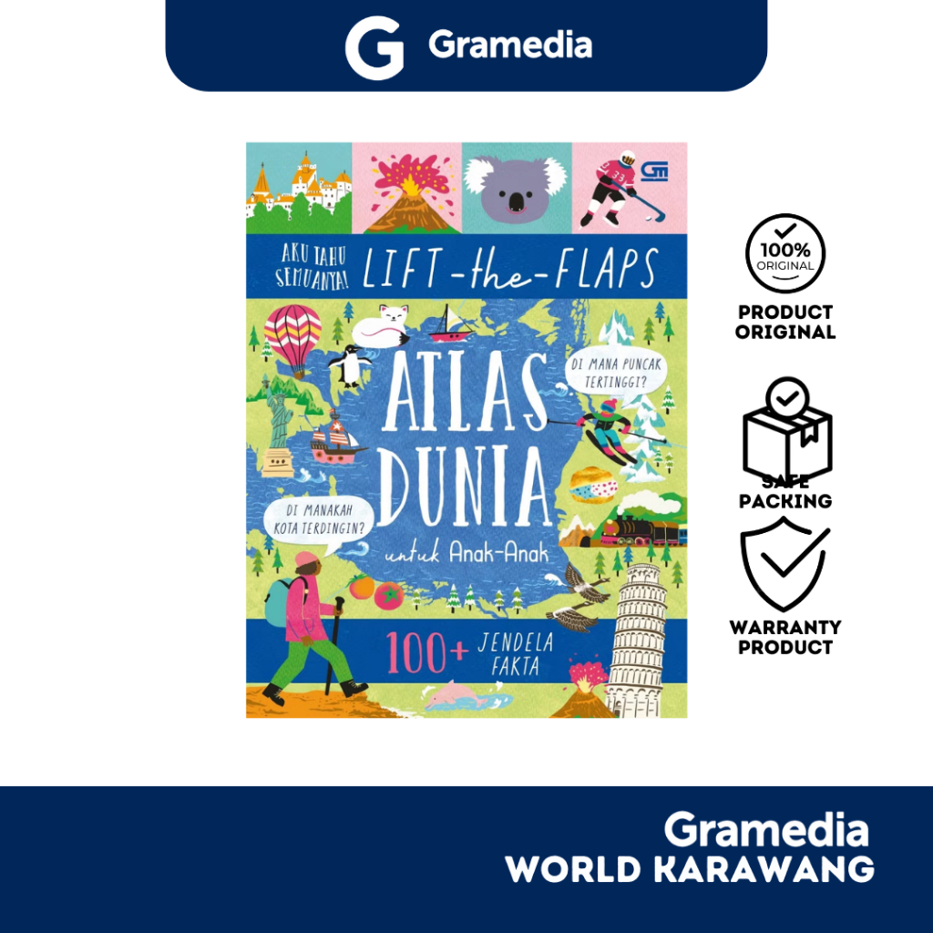 Aku Tahu Semuanya: Lift The Flaps: Atlas Dunia untuk Anak-anak