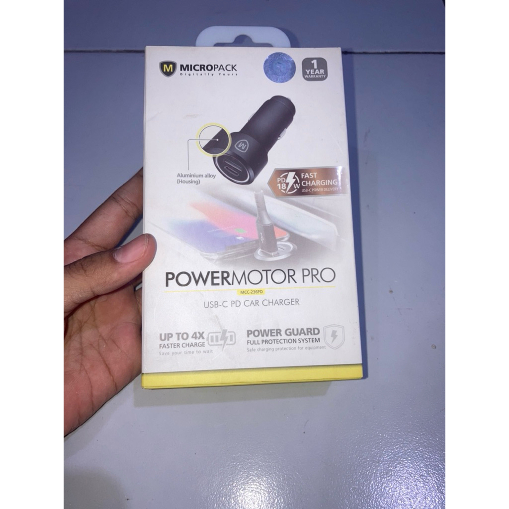 CAR CHARGER Micropack PowerMotor Pro (MCC-236PD)