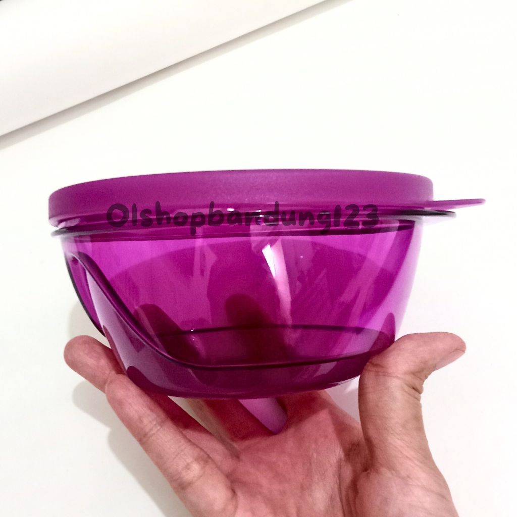Tupperware 3S Bowl Mangkok Crystal Ungu Original