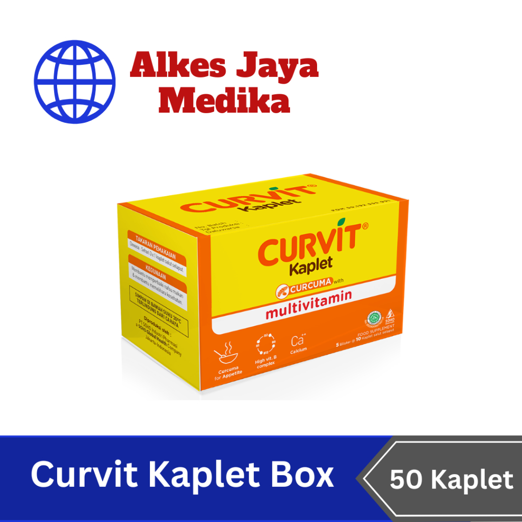 Curvit Kaplet Box Isi 50 Kaplet - Multivitamin