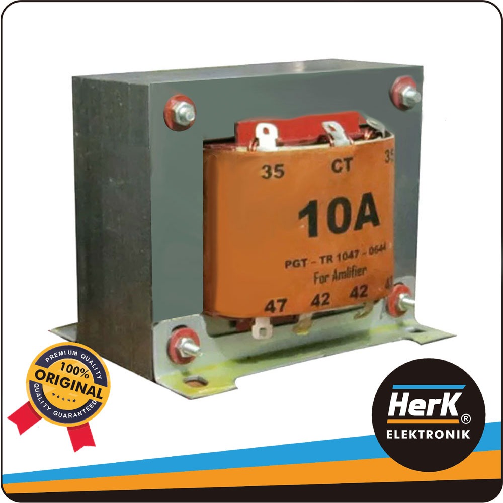 Trafo BGR 10A CT 47V – 100% Travo Kotak Tembaga Murni | Untuk Power 600–1000 Watt