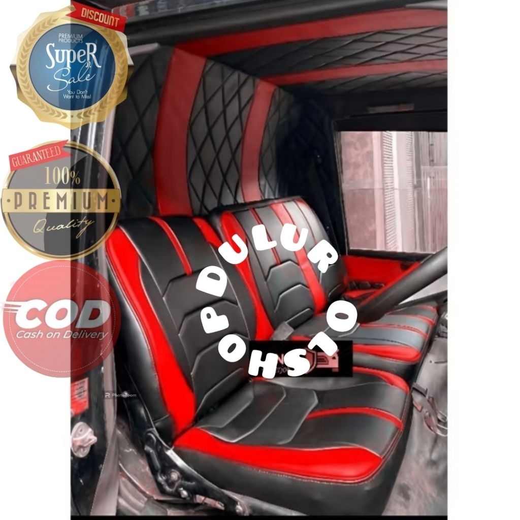 Sarung jok+cover plafon+bungkus cabin+lapis pintu mobil Grandmax pick up full interior - l300 - Mega