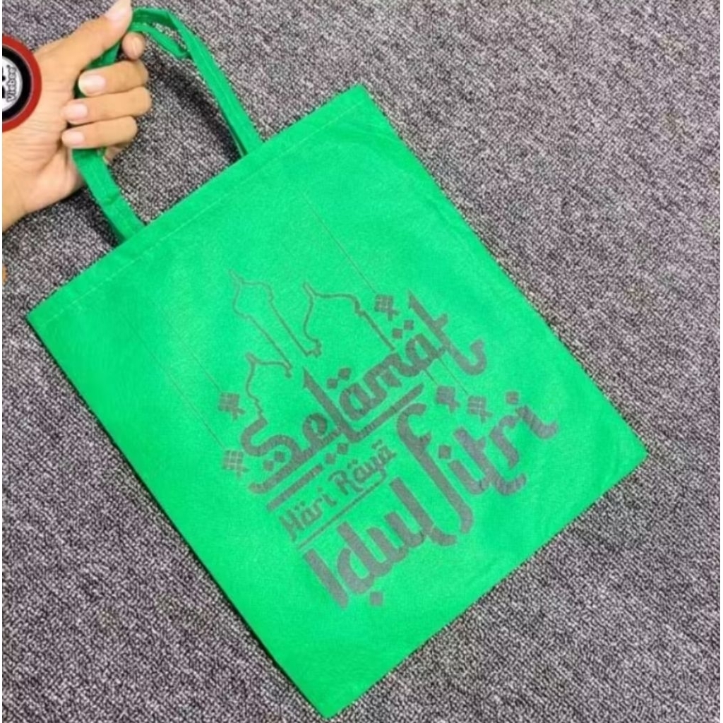 TAS GOODIEBAG F25X30 HIJAU TUA || TAS HAMPERS LEBARAN || TAS SEMBAKO