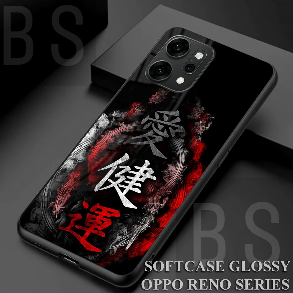 [ AF30 CHINESE WRITING ]Case Glossy HD  Oppo RENO 10/10 PRO/10 PRO PLUS/11/11 PRO/11F/12//12 PRO/12 