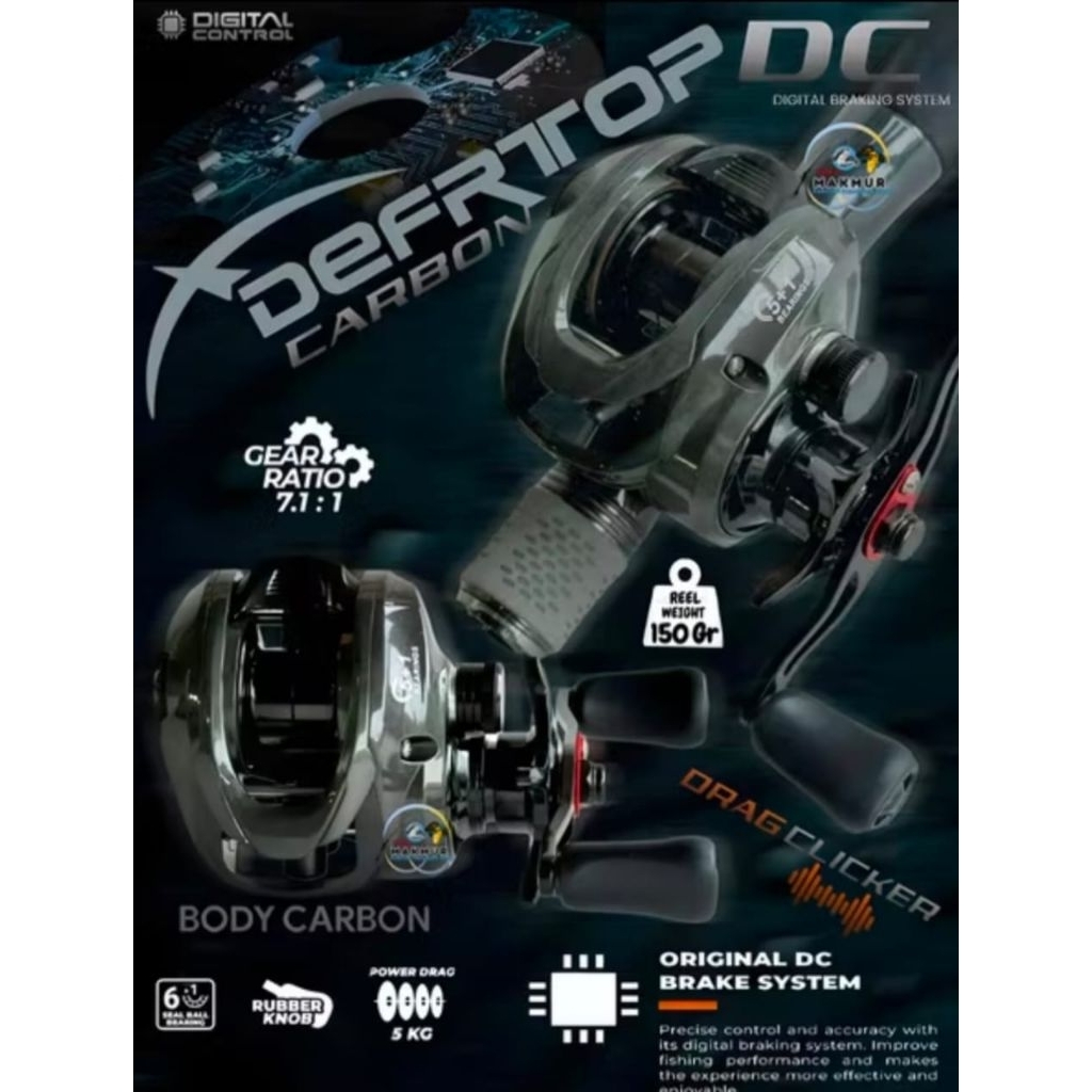 REEL BC DEFRTOP DC (DIGITAL CONTROL) 100% BUNYI DC DAN LAMPU INDICATOR