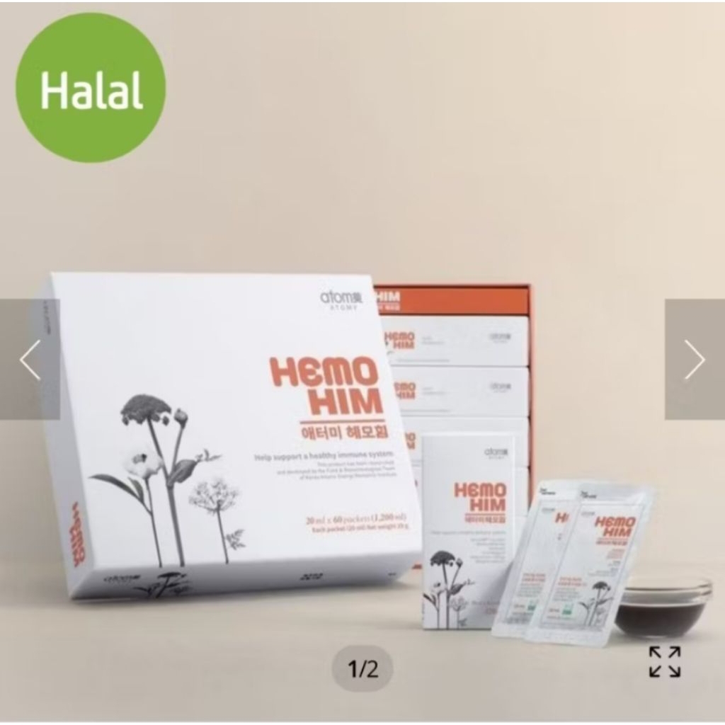 Atomy HemoHIM Original, Suplemen Kesehatan HemoHIM Korea, Hemohim Asli Atomy 1 Box/Sachet.
