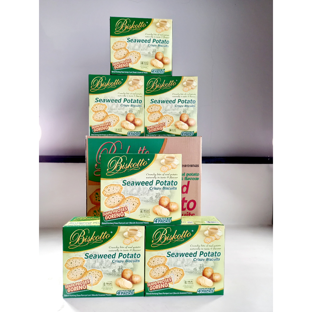 BISCOTTO SEAWEED POTATO 360GRAM 1 DUS ISI 12PCS
