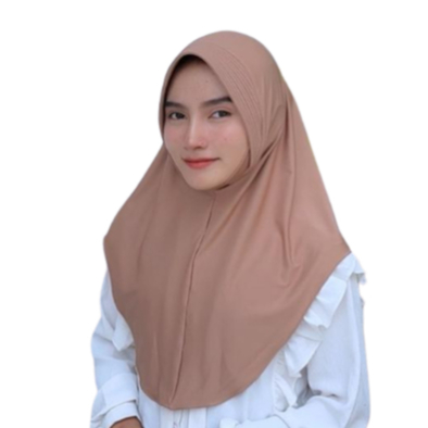 Hijab Bergo Sport Oval Polos Ukuran  L Jersey Premium | Hijab Sport Bergo Oval Jersey Premium