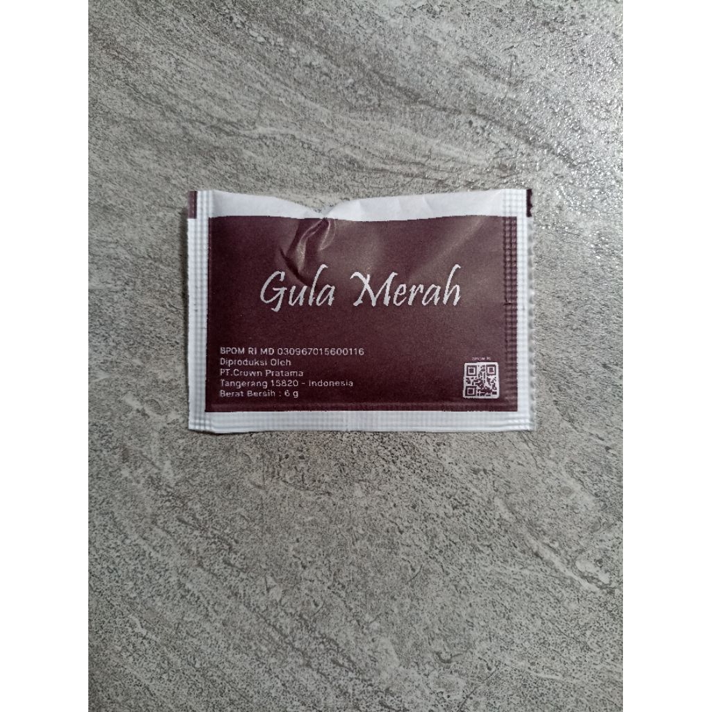 Gula merah sachet/ brown sugar sachet/ brown sugar polos/ brown sugar hotel