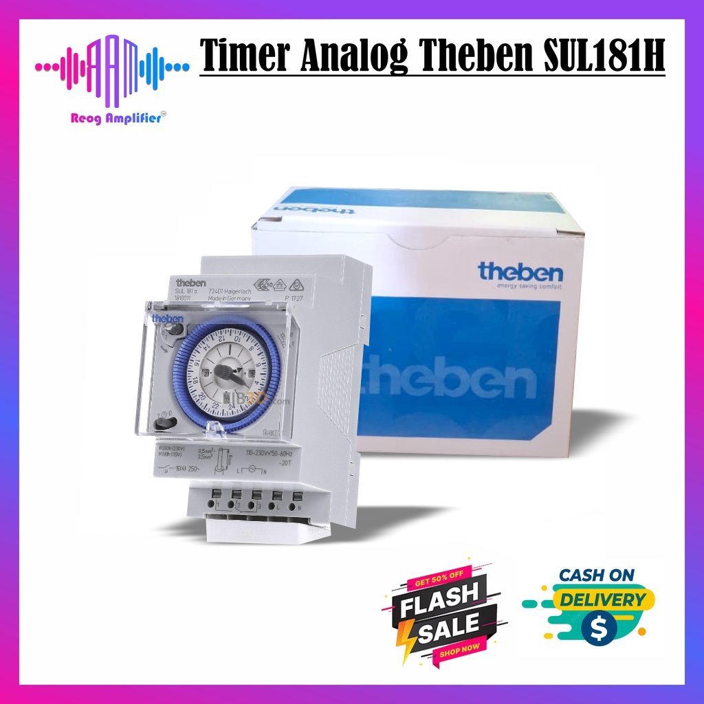 Timer Analog Switch Panel Penghemat Listrik Theben Sul 181 D