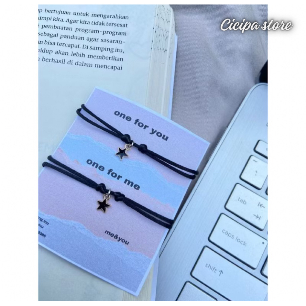 Gelang Couple Charm Bintang (2pcs)