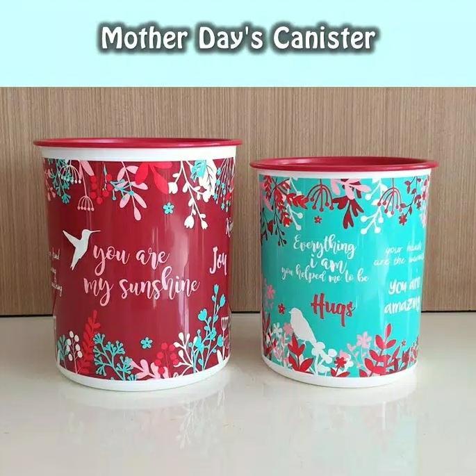 mother day canister tupperware / toples tupperware isi 2