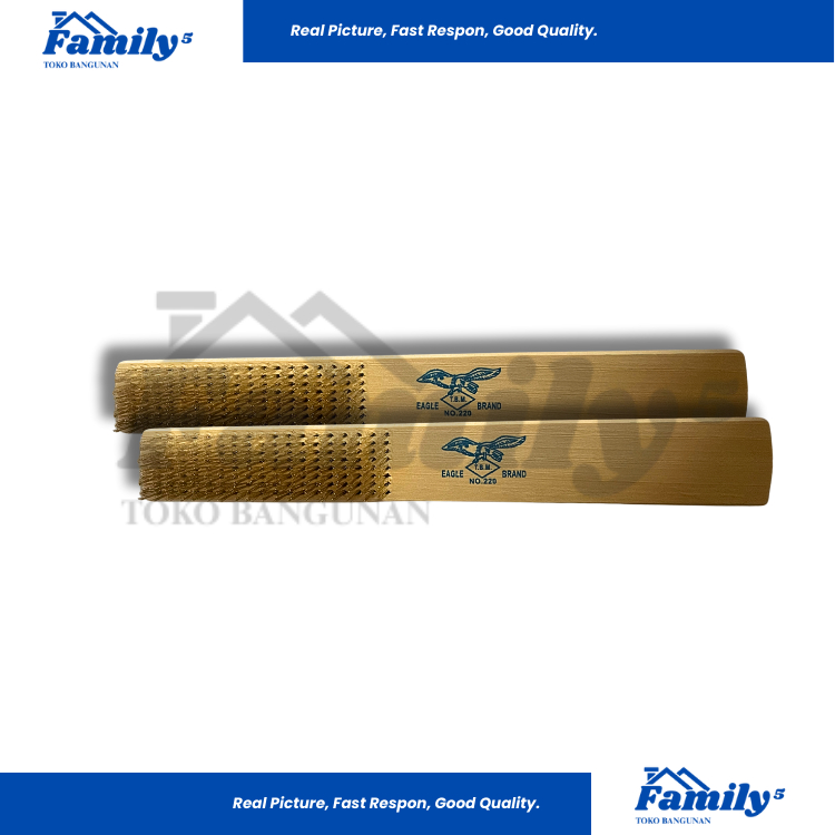 Sikat Kawat Kuningan Halus Eagle 8 Baris