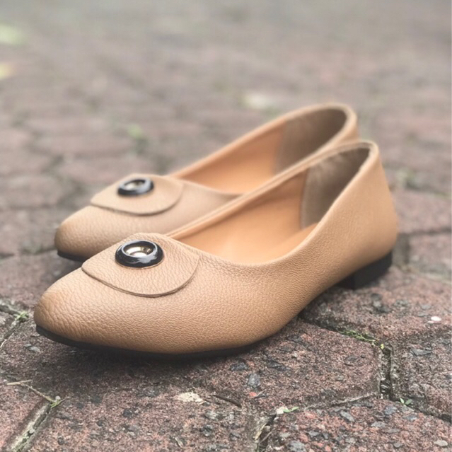 Sepatu Pantofel Wanita Carla 01Mocca JOLIE ASHLEY