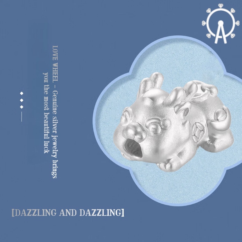 LOVE WHEEL{999 Pure Silver Product} Pi Xiu Bayi Perak Murni 999 | Gelang Keberuntungan & Rezeki | Ak