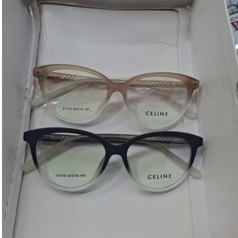 Frame kacamata 21019 cat eye fashion cewek modis trendi minus plus silinder antiradiasi