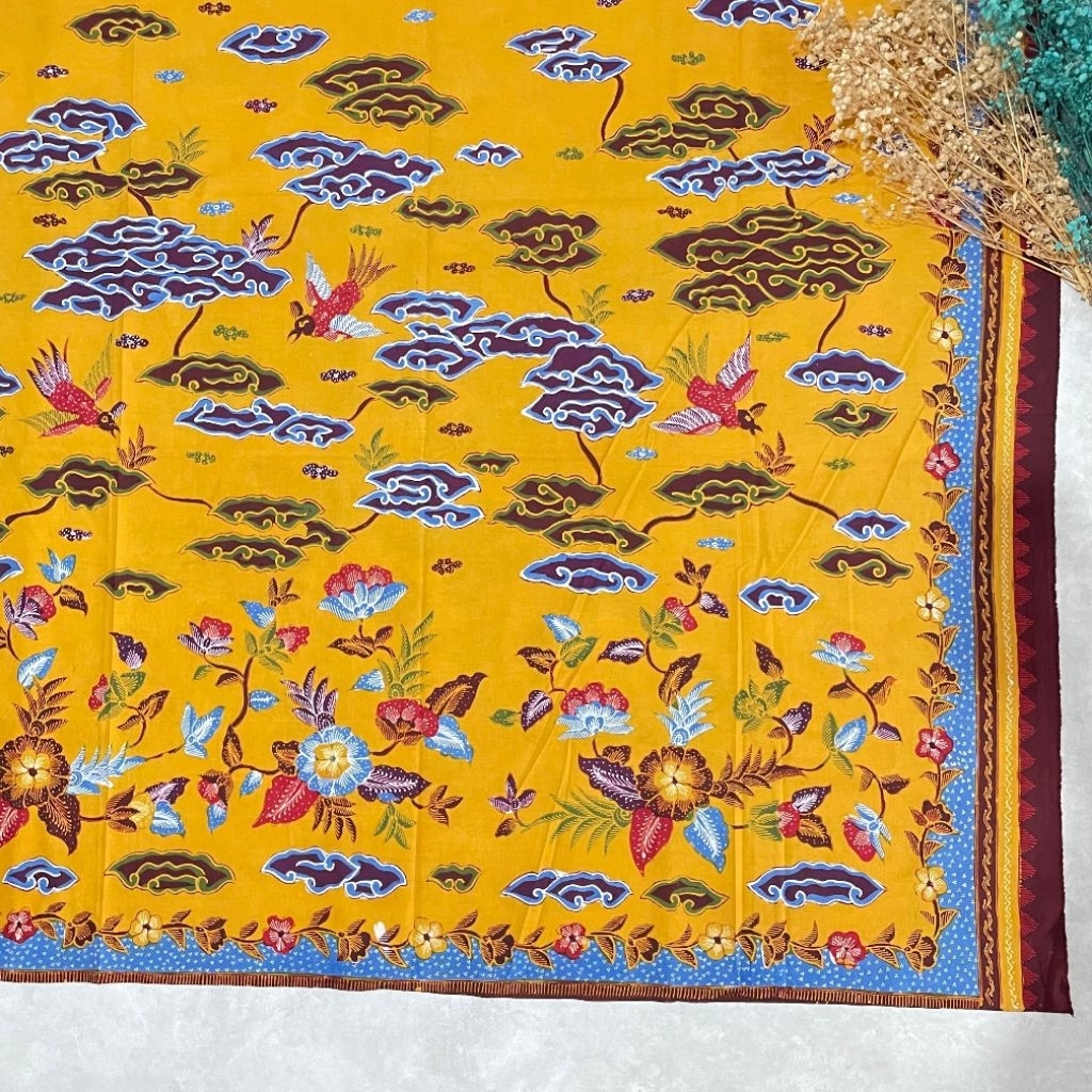 Kain Batik Tulis Mega Mendung Megamendung Teratai Khas Trusmi Cirebon Bahan Katun