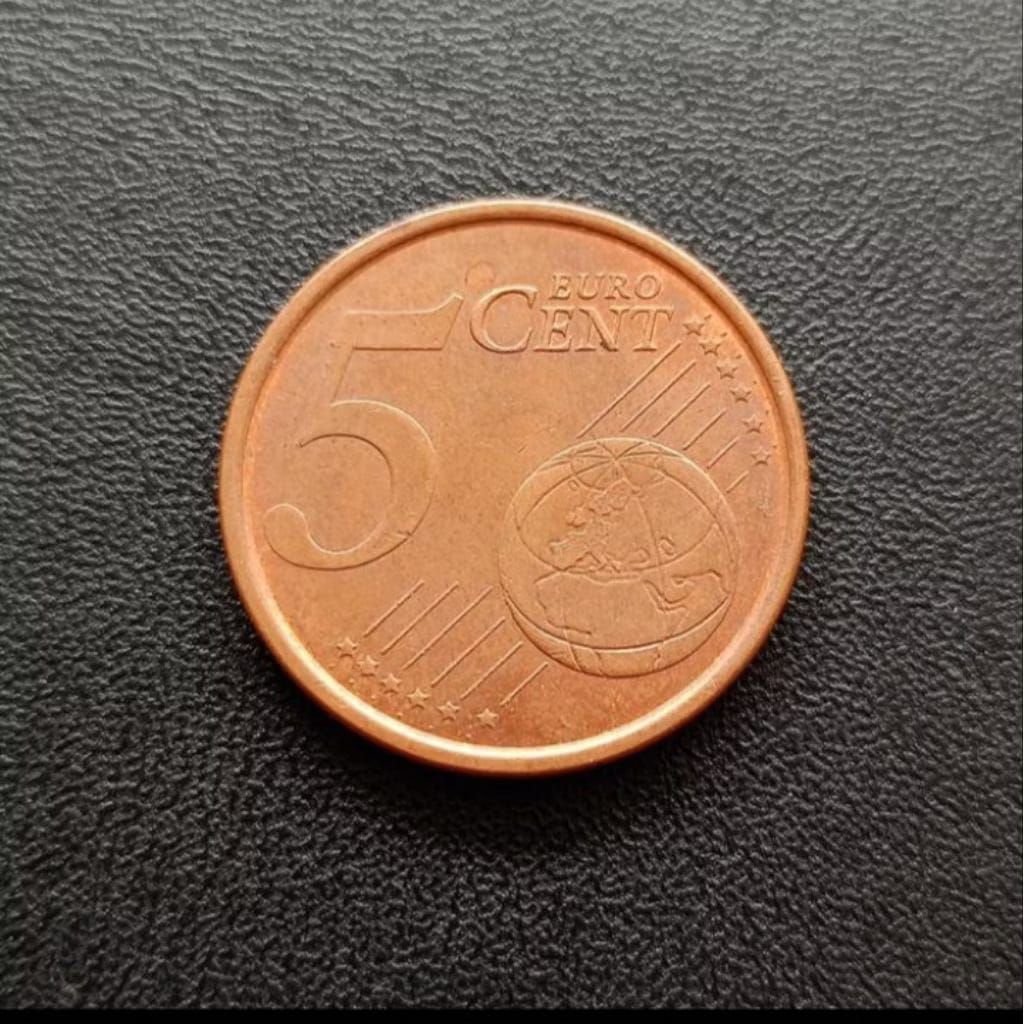 Koin Spanyol 5 Euro Cent TP640 Koleksi Coin Asing Kuno Jadul Luar Negeri Mancanegara