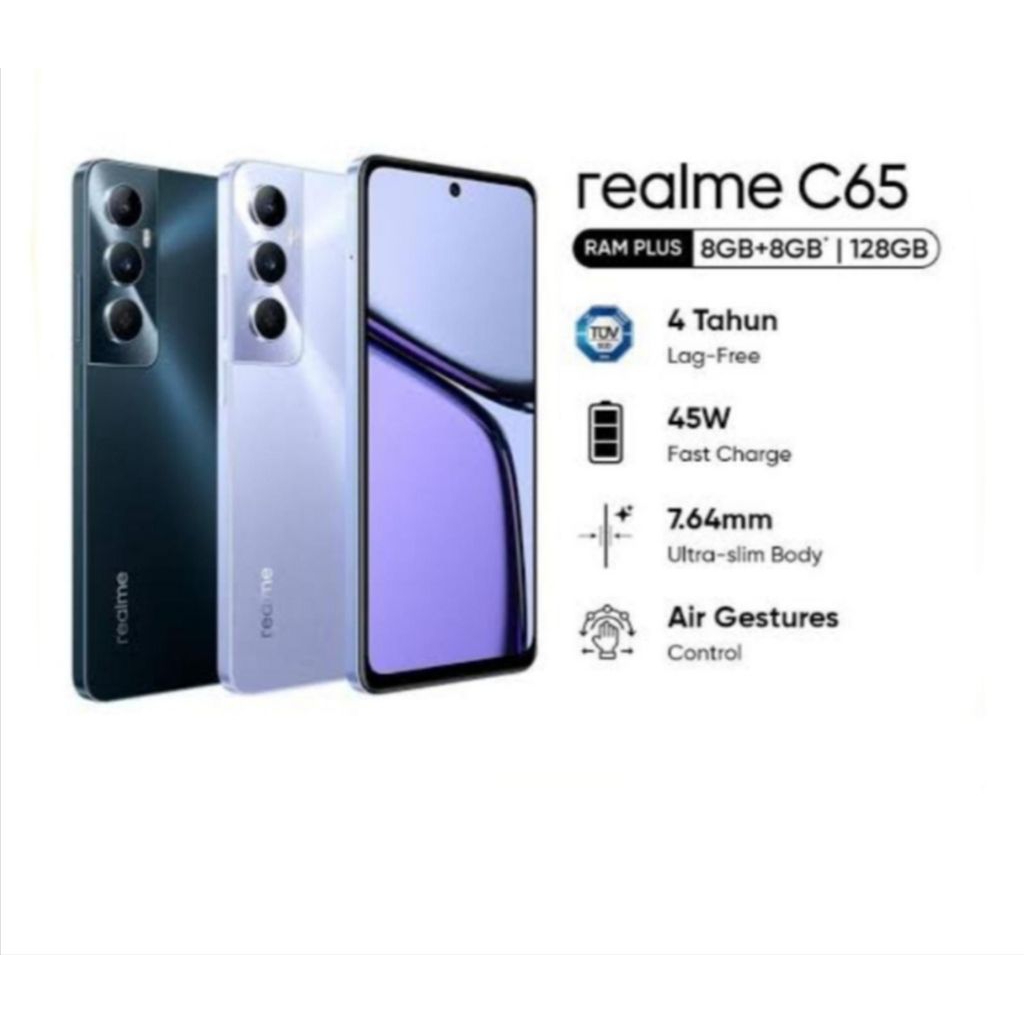 HP REALME C65 8/128 GB - REALME C65 RAM 8GB ROM 128GB GARANSI RESMI