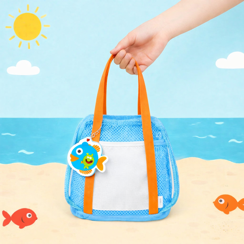 TAS JARING SERUT NET BEACH BUCKET SOUVENIR BAG ULANGTAHUN GOODIEBAG ULTAH Mesh Pouch Serut