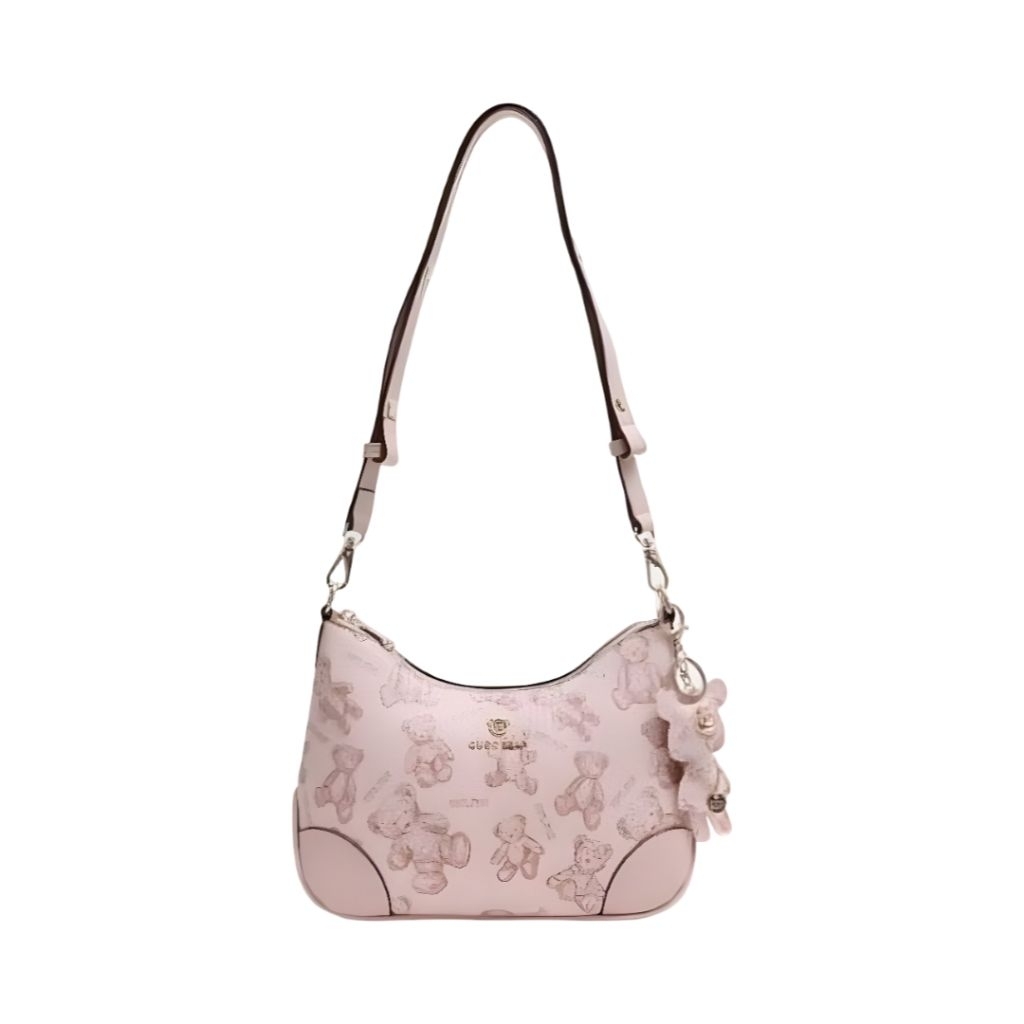 Tas Ttwn Guoo Bear Bangkok Original Gu1257 Pink Selempang Slempang Slingbag Sling Bag Wanita Woman W
