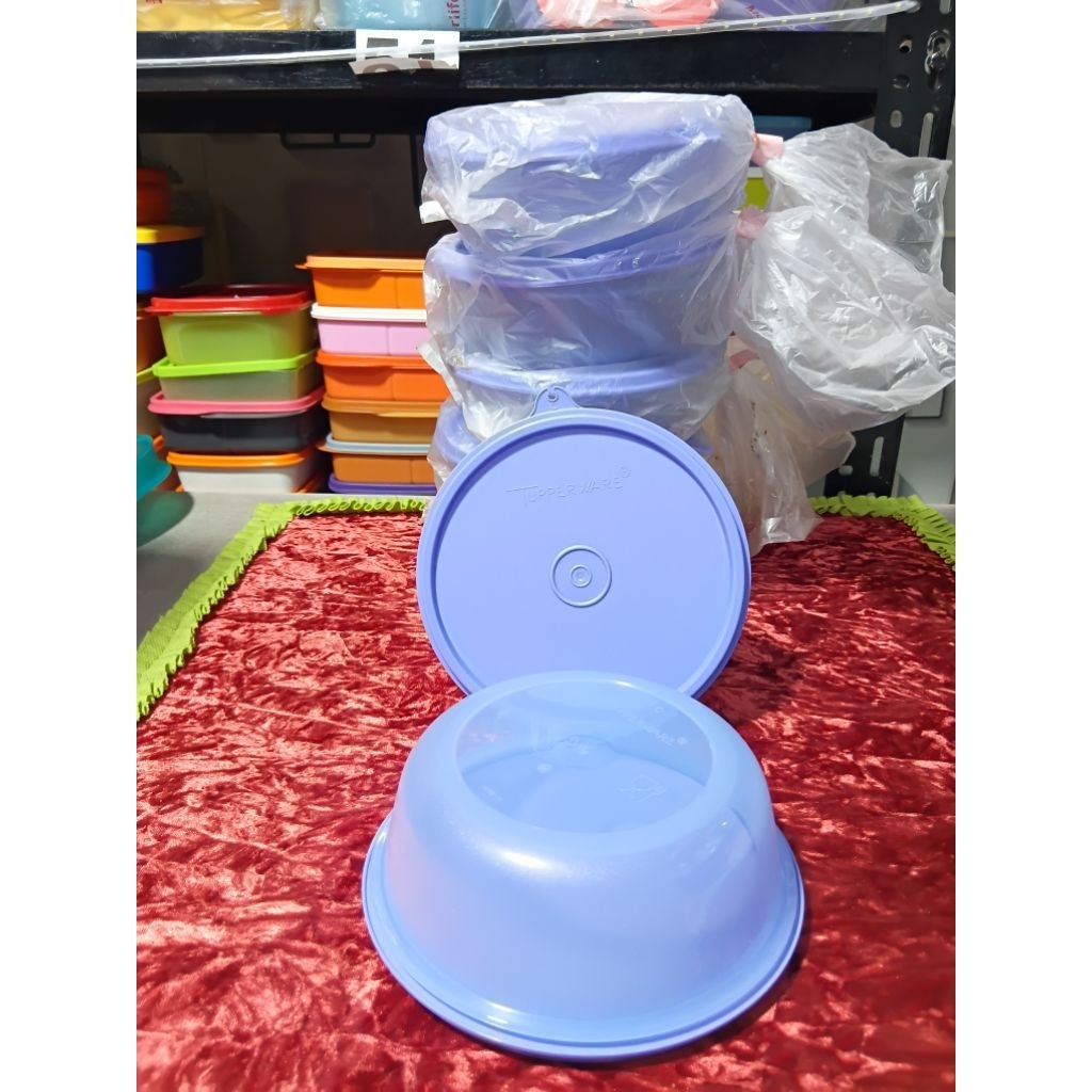 new Tupperware Modular Bowl berwarna ungu ukuran : 600 ml