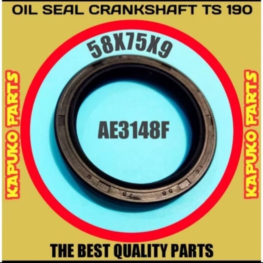 SEAL KRUK AS TS 190 ( 58 X 75 X 9 ) UNTUK MESIN DIESEL YANMAR 19 PK