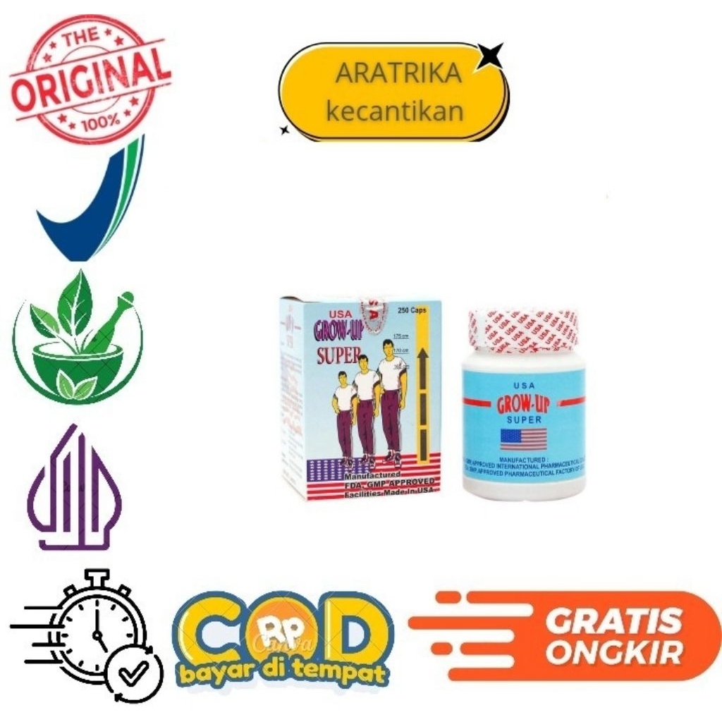 GROWUP USA ORIGINAL Suplemen Peninggi BadanAmpuh