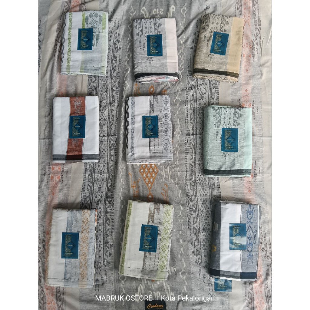 SARUNG TENUN CENDANA JACQUARD ABSOLUTE SUTRA WHITE SERIES