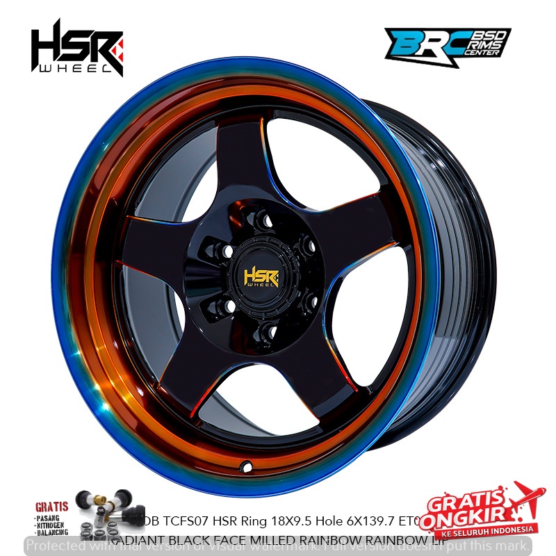 HSR Wheel BOB Ring 18 Velg mobil Pajero Fortuner Hilux Triton Terrano Dll