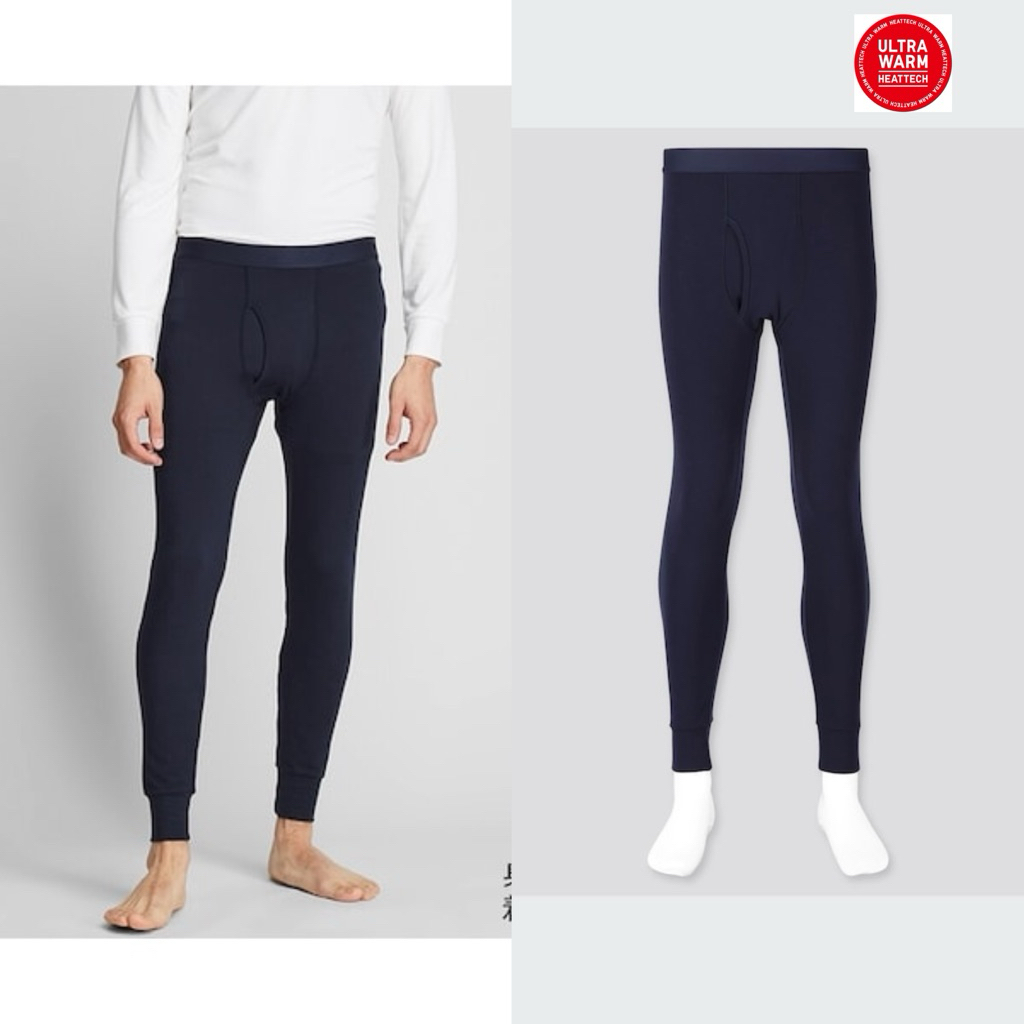 Uniqlo Heattech UltraWarm Tights Size S M L Navy
