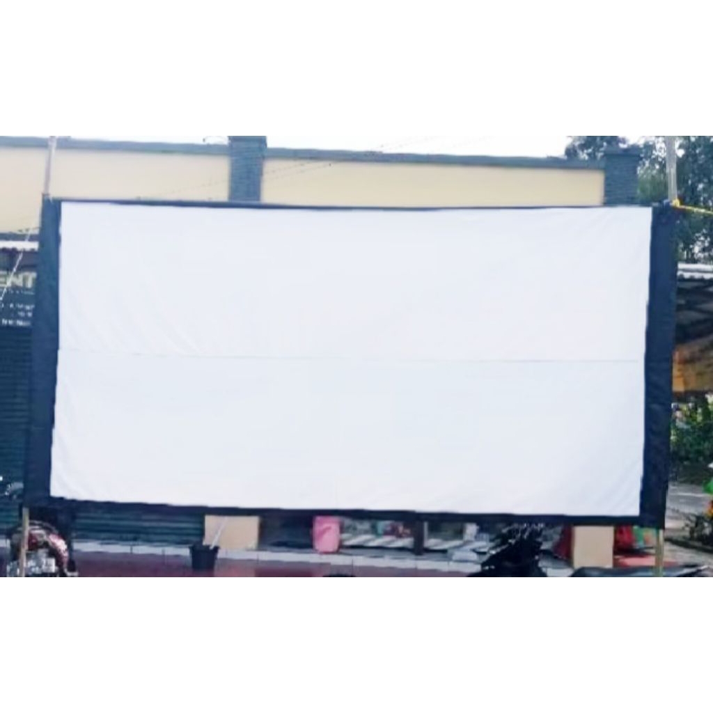 layar tancap proyektor 300cmx400cm.sambungansatux