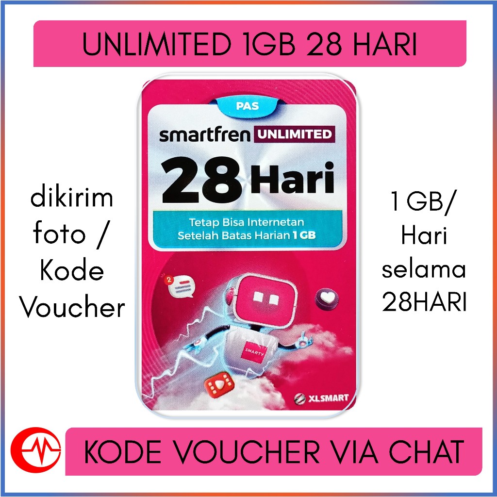 Voucher Smartfren Unlimited 1GB 28 hari