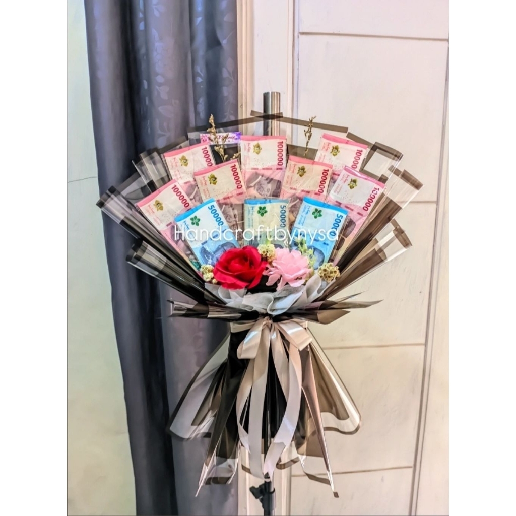 Bouqet Kosongan|Uang 10 lembar|Murah|Custom|Buket wisuda