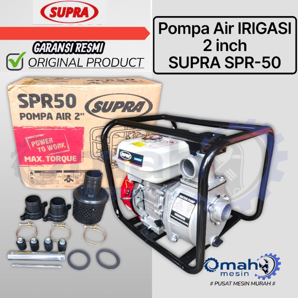 Mesin Pompa Air 2 Inch SUPRA SPR50 / Mesin Pompa Air Irigasi 2 Inch SUPRA SPR50
