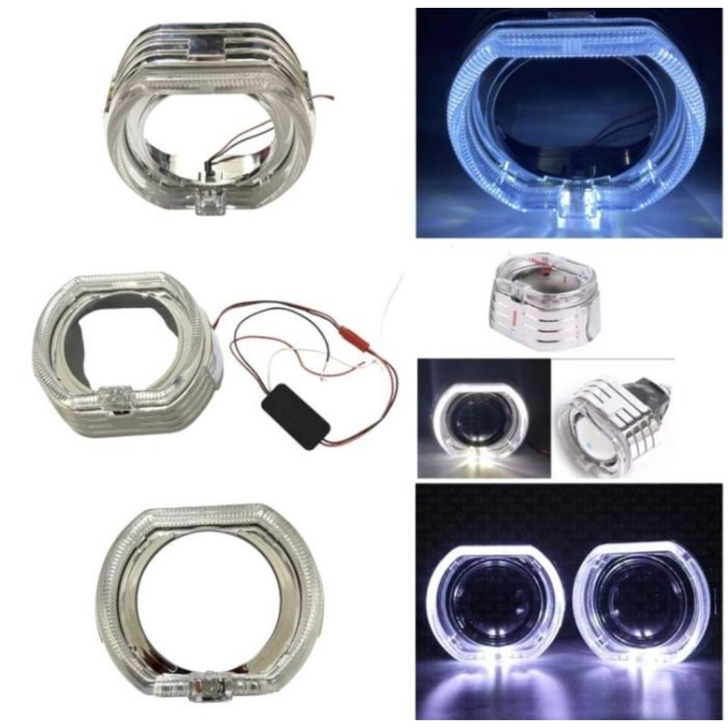 Shroud BMW lampu biled cover lampu biled PNP 2.5inch 3.0inch pemasangan tingal klik