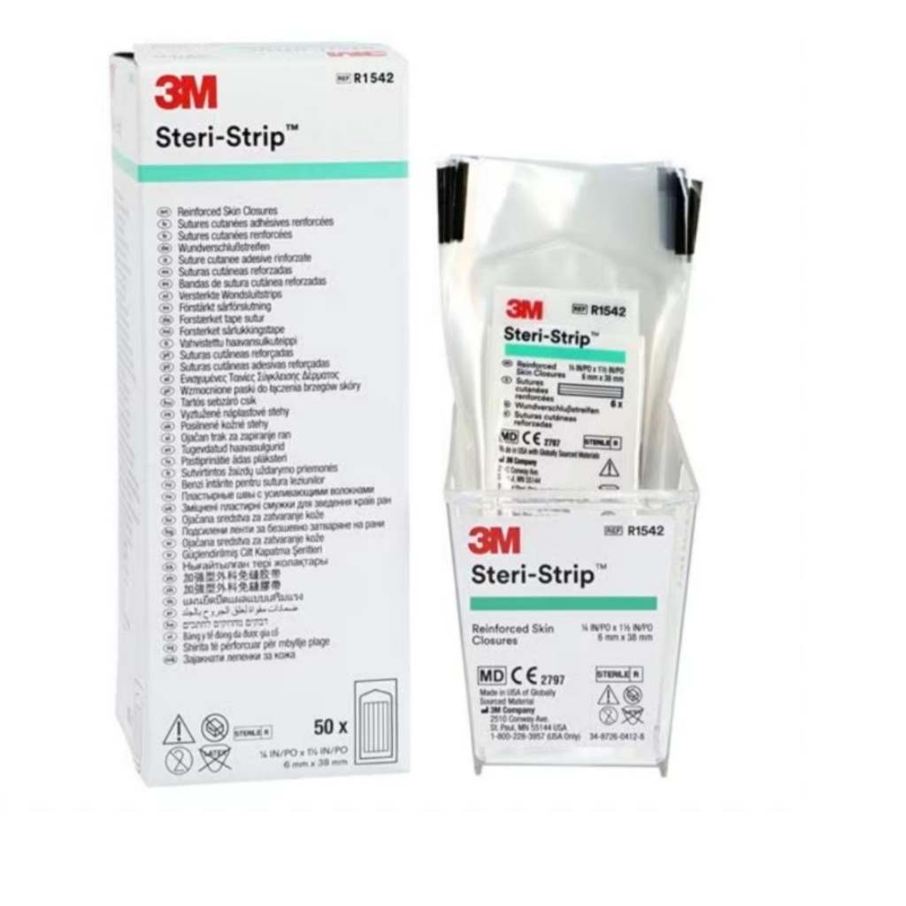 Steri strip 3m R1542 6mm x 38mm /steri - strip r1524 6mmx38 plester-1pcs
