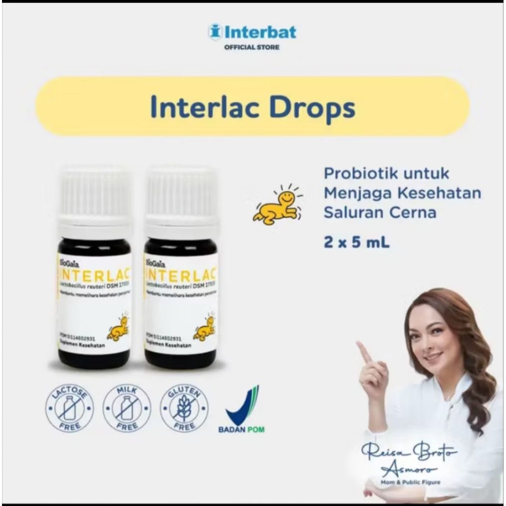 interlac probiotik drops - probiotik untuk menjaga kesehatan anak dan bayi