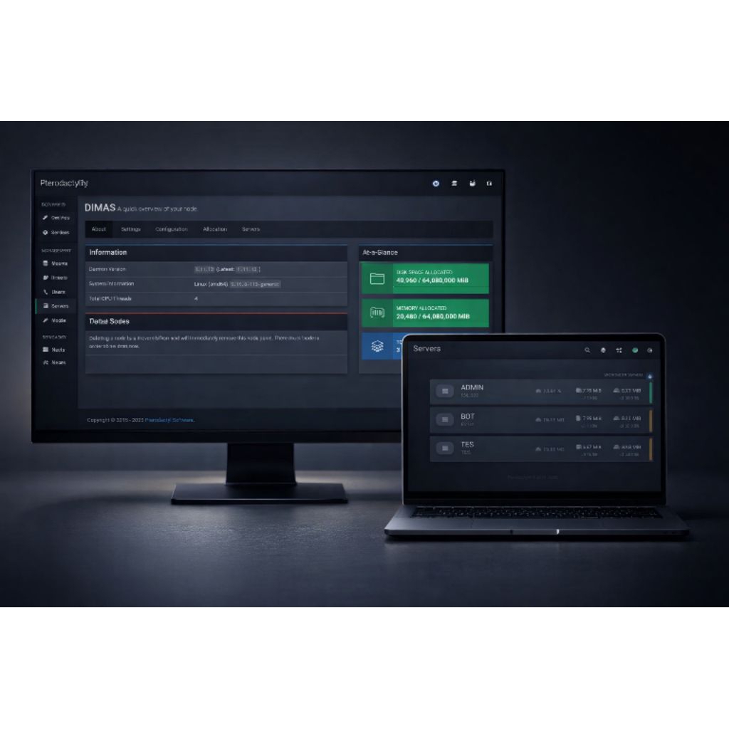 Panel Pterodactyl VPS Premium – Akses Cepat, Stabil 24/7