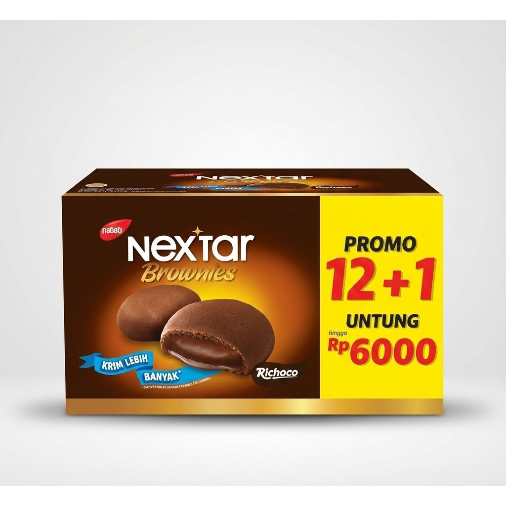 Nabati Nextar brownies coklat| nanas | blueberry 42gr x 10 sachet