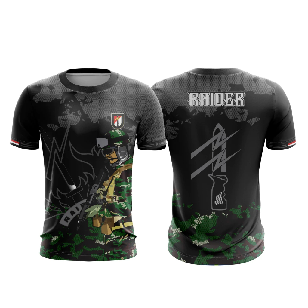 KAOS JERSEY PRINTING RAIDER TNI FULLPRINT