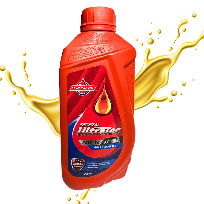 OLI FEDERAL ULTRATEC 0.8L Oli motor Oli Pelumas Federal Ultratec 0.8 OLI Mesin ultratec 0.8