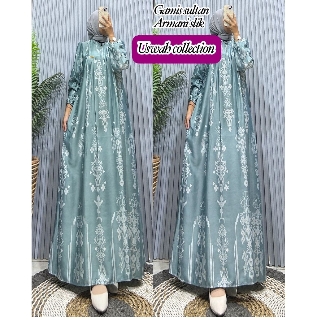 Gamis Sultan Armani Silk Uswah Collection