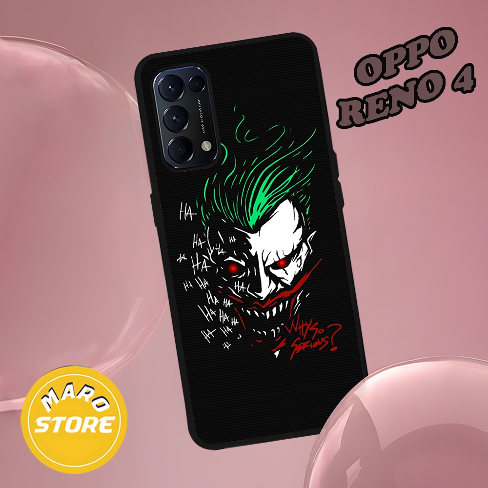 |RE62| MARO STORE  OPPO RENO 4  | KILAU EFEK KACA | CASE HP CUSTOM SOFTCASE | CASING HP KUALITAS REA
