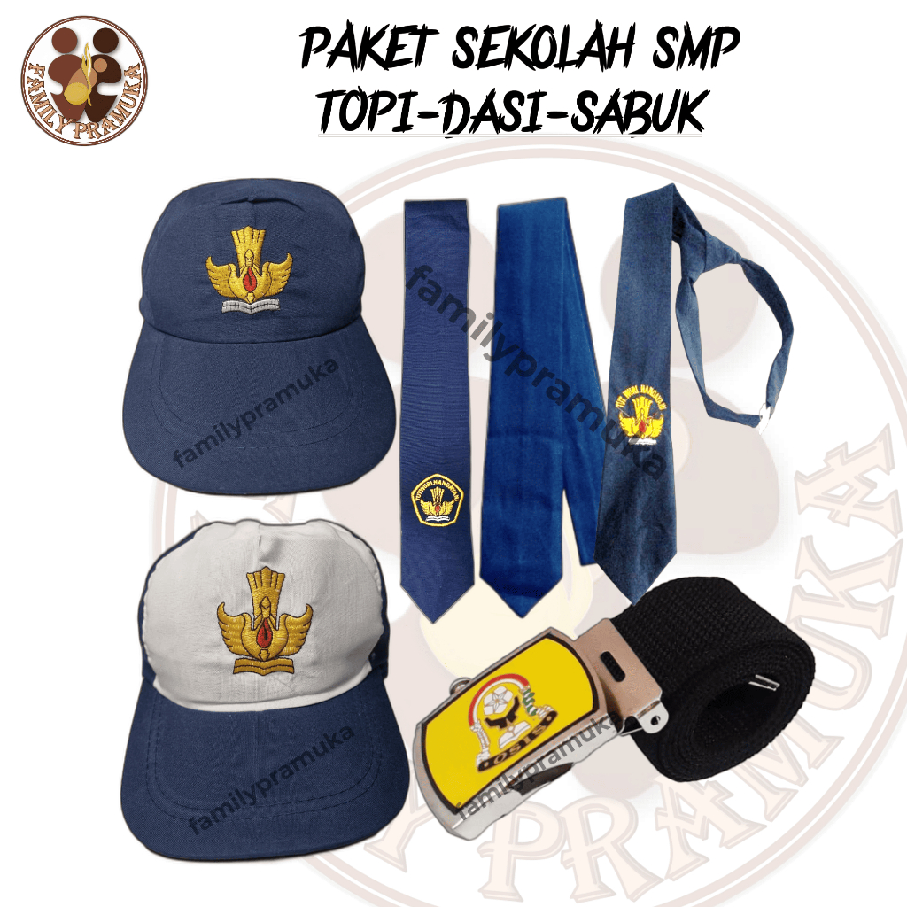 Paket Hemat Atribut Sekolah SMP 3 Item Lengkap