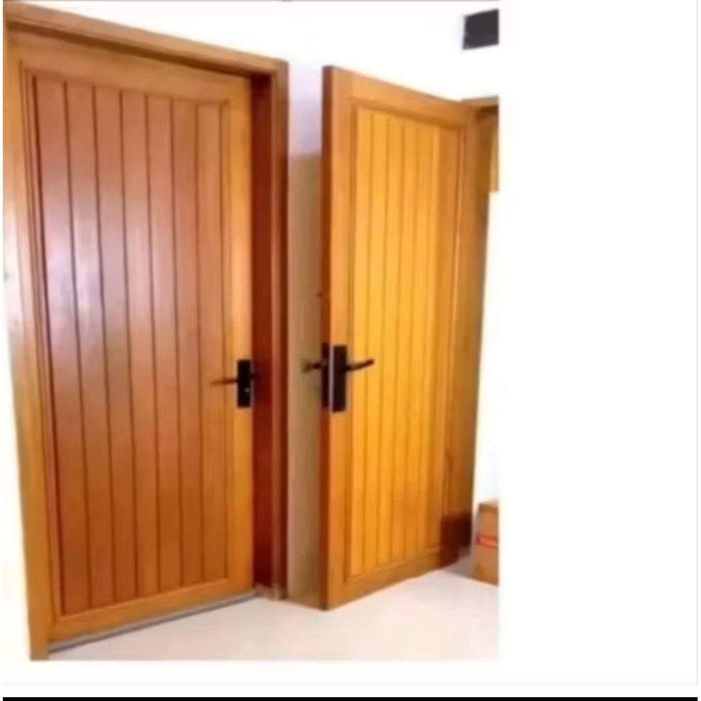 pintu kayu jati dan kusen ukuran dalam 90x200