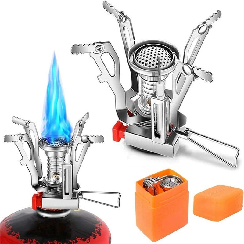 Kompor Mini Camping Kompor Portabel Mini Kompor Gas Mini 1 Set Kompor Camping Mini